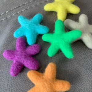 Lovevery felt basket with stars